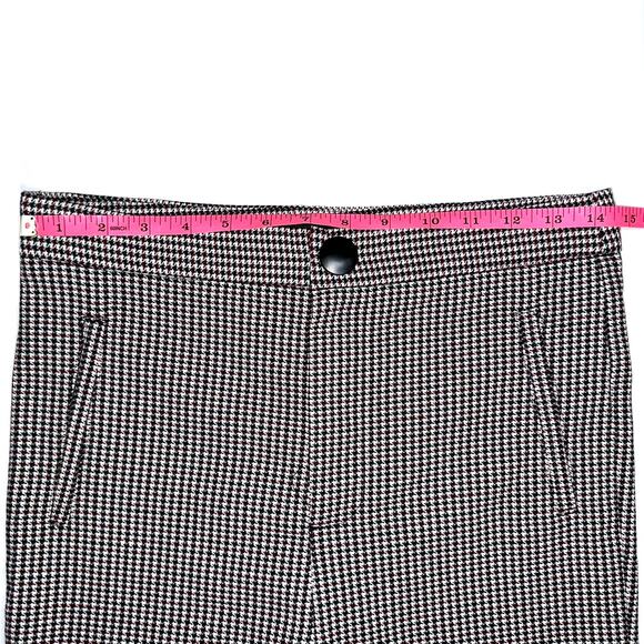 Zara Houndstooth High Rise Skinny Dress Pant Legging Size Medium - Picture 12 of 16